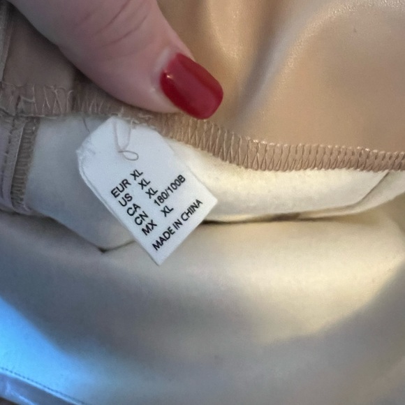 Amazon Women’s Leather Bodycon Ruched Up Short Skirt - Picture 6 of 7